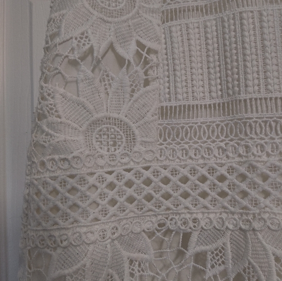 Topshop White Lace Skirt - Picture 3 of 4